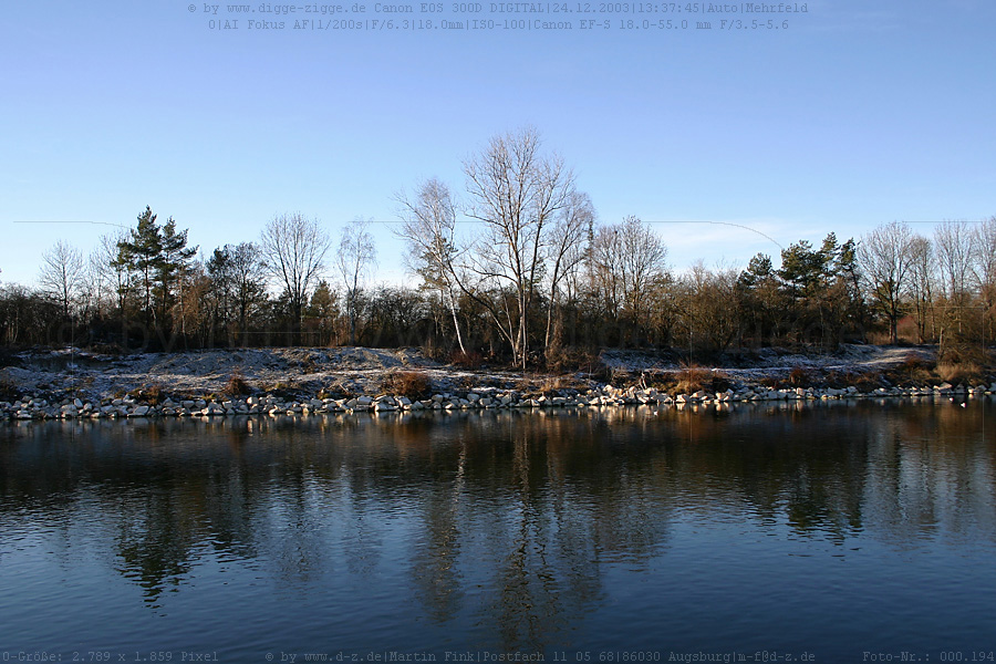 Lechufer bei Augsburg im Winter